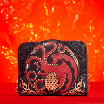 House of the Dragon All-Over Print House Targaryen Sigil Zip Around Wallet, Image 2
