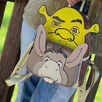 Shrek and Donkey Cosplay Mini Backpack, Image 2