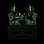 The Haunted Mansion Gargoyle Wallpaper Light Up Glow Mini Backpack, , hi-res view 3