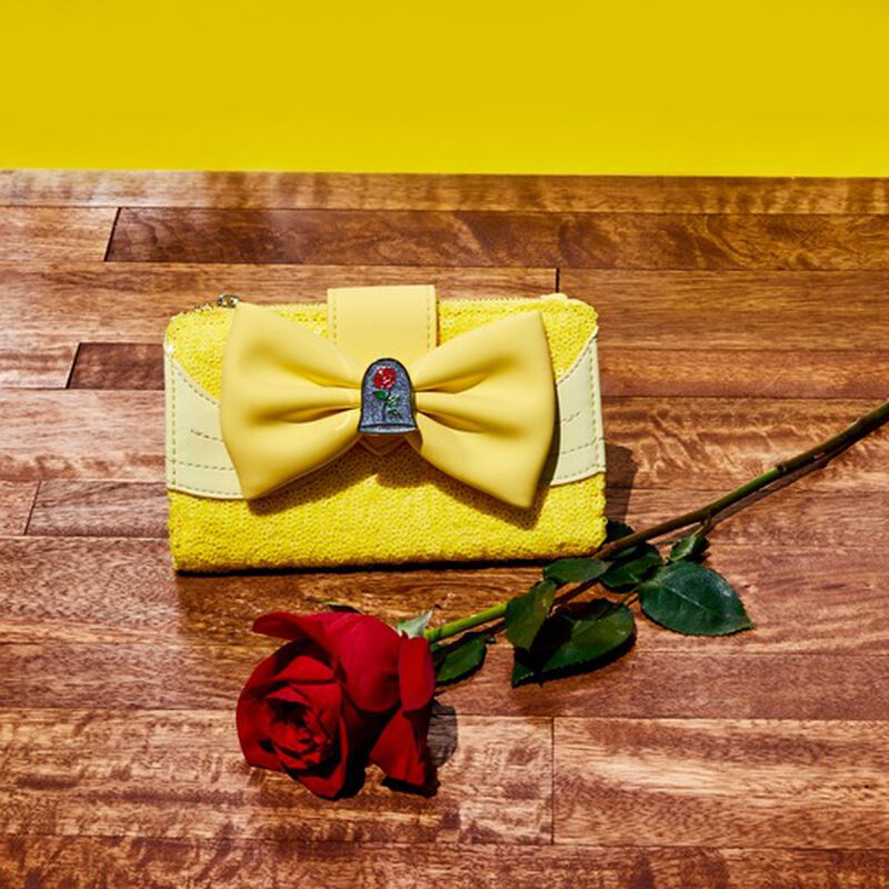 Beauty and the Beast Exclusive Belle Sequin Series Cosplay Flap Wallet, , hi-res view 2