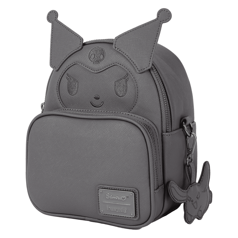 Sanrio Kuromi Monochrome Cosplay Convertible Mini Backpack & Crossbody Bag, , hi-res view 3