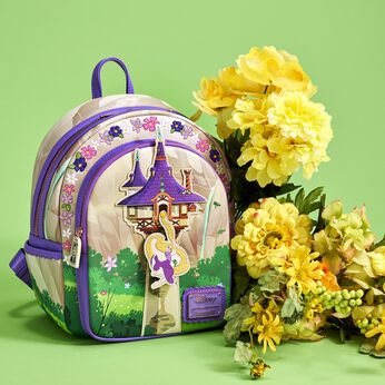 Tangled Rapunzel Swinging from the Tower Mini Backpack, Image 2