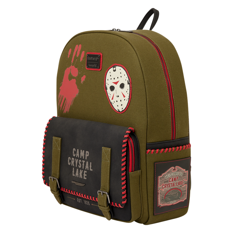 Friday the 13th Camp Crystal Lake Canvas Glow Full-Size Backpack, , hi-res view 6