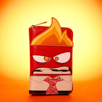 Inside Out Exclusive Anger Cosplay Glow Zip Around Wallet, Image 2