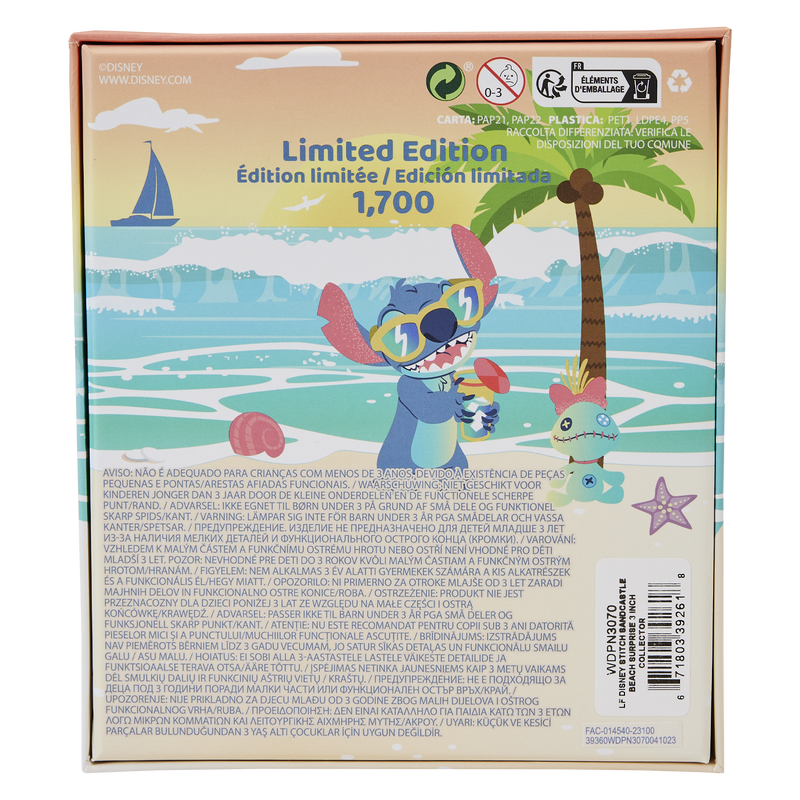 Stitch Sandcastle Beach Surprise 3 Collector Box Pin, , hi-res image number 3