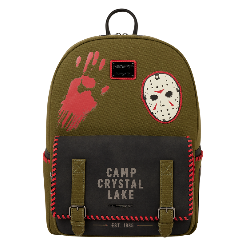 Friday the 13th Camp Crystal Lake Canvas Glow Full-Size Backpack, , hi-res view 1