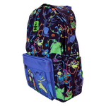 Nightmare Before Christmas Neon Glow All-Over Print Nylon Full-Size Backpack, , hi-res view 3