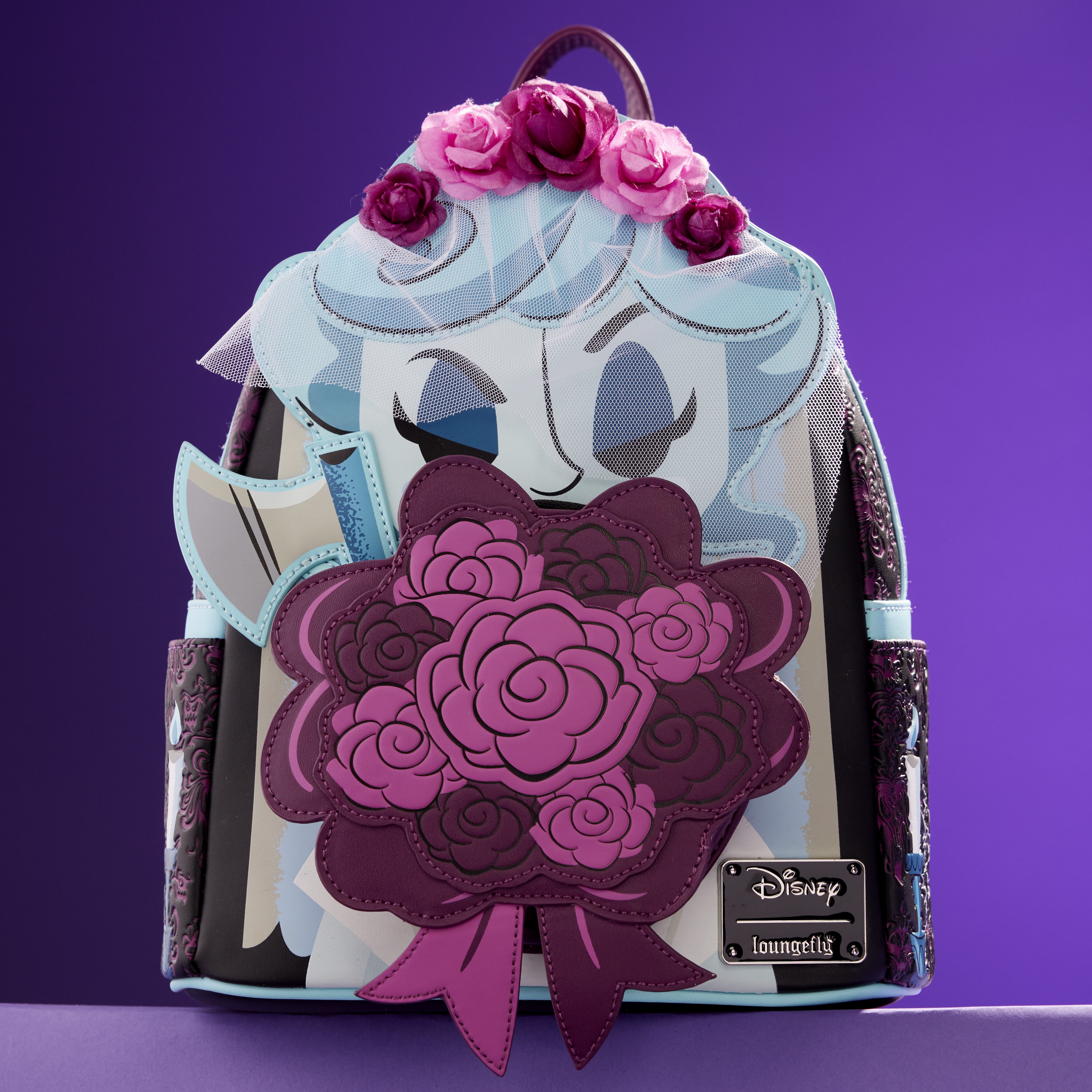Buy Limited Edition The Haunted Mansion The Black Widow Bride Cosplay Glow Mini Backpack at Loungefly