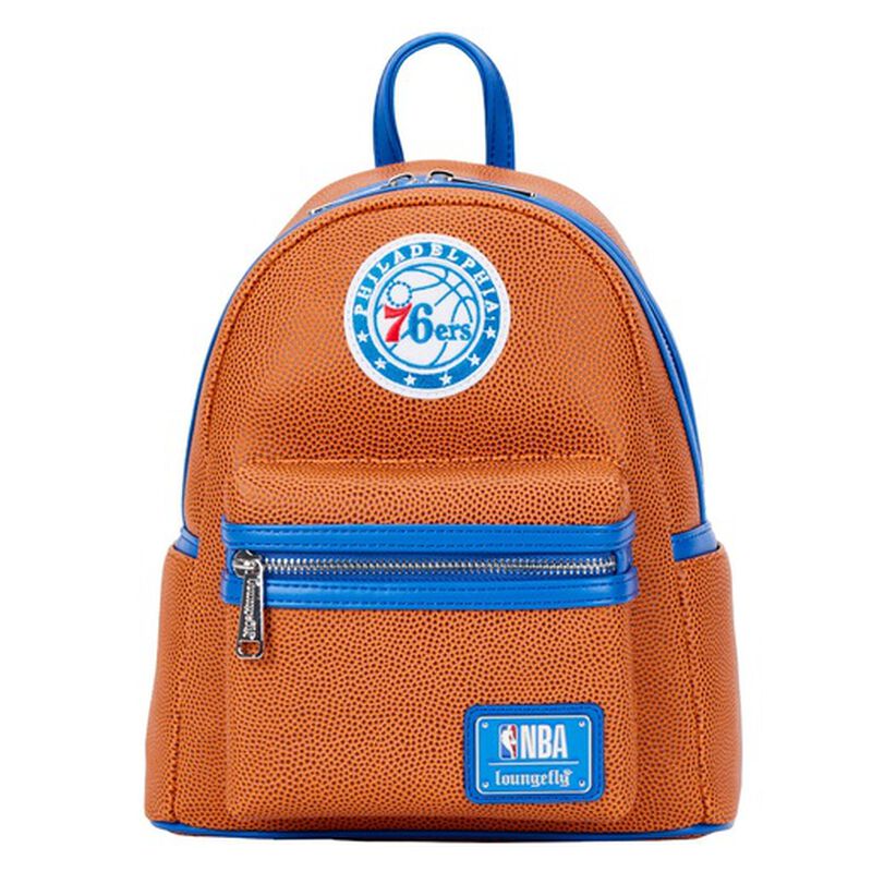 【Lounge Fly】NBA Philadelphia 76ers Basketball LogoBackpack NBA Philadelphia 76ers Basketball Logo Mini Backpack | Loungefly