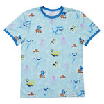 Finding Nemo 20th Anniversary Bubbles All-Over Print Unisex Ringer Tee , , hi-res view 5