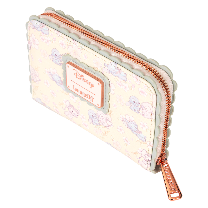 Stitch & Angel Cherry Blossom All-Over Print Zip Around Wallet, , hi-res view 6