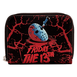 Friday the 13th Exclusive Jason Mask Zip Around Wallet, , hi-res view 1