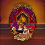 Beauty and the Beast Fireplace Lenticular Enamel Pin, , hi-res image number 4