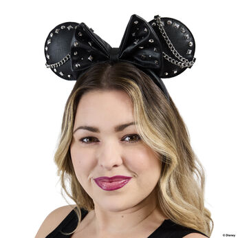 Minnie Mouse Studs & Chains Ear Headband, , hi-res view 2