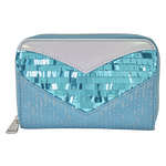 Frozen Princess Elsa Glitter Sequin Zip Around Wallet image