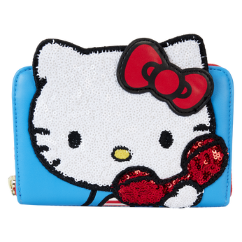 Sanrio Exclusive Hello Kitty 50th Anniversary Phone Sequin Zip Around Wallet, Image 1