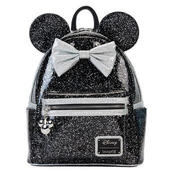 Minnie Mouse Exclusive Happy New Year Glitter Mini Backpack with Removable Party Hat, Image 1