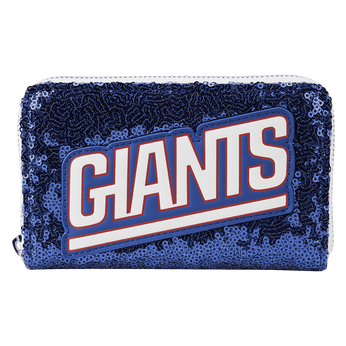 NFL New York Giants Sequin Zip Around Wallet, Image 1