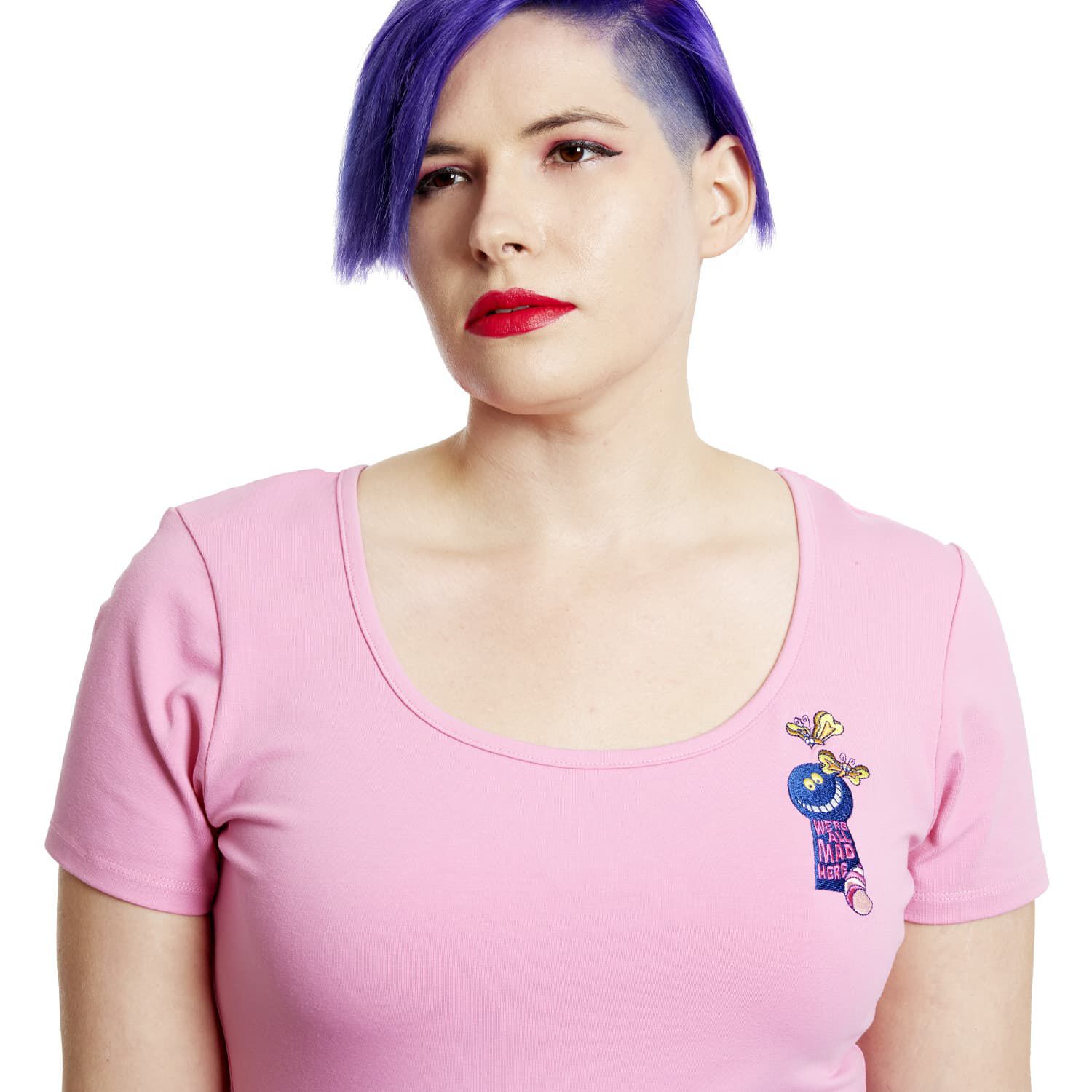 Stitch Shoppe Alice in Wonderland Mad Keyhole Kelly Top