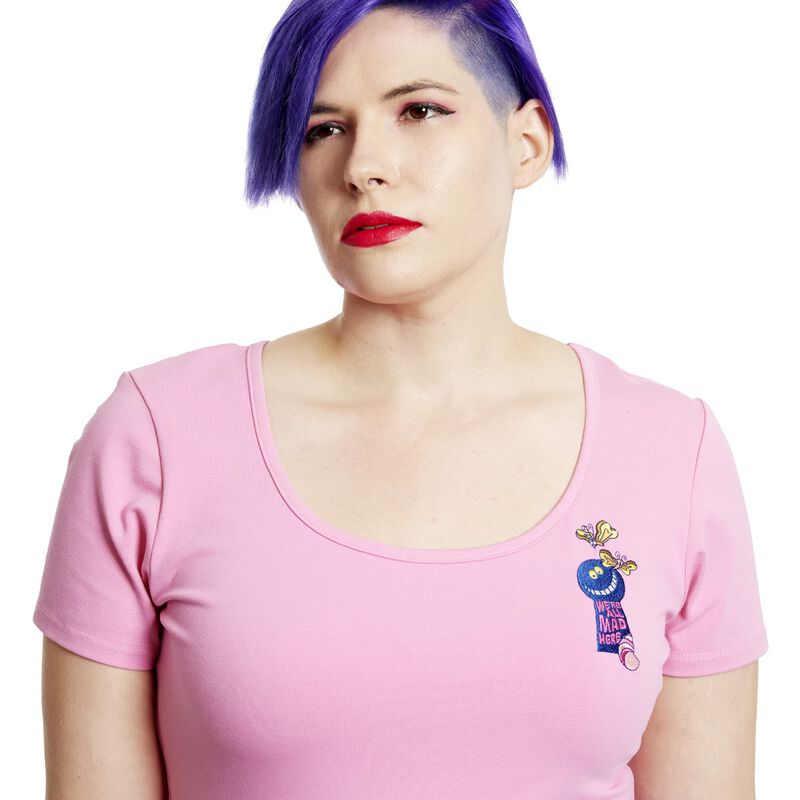 Stitch Shoppe Alice in Wonderland Mad Keyhole Kelly Top, , hi-res view 6