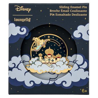Disney Aladdin and Princess Jasmine Collector Box Sliding Enamel Pin, Image 1