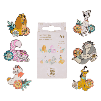 Disney Dogs & Cats Floral Mystery Box Pin, Image 1