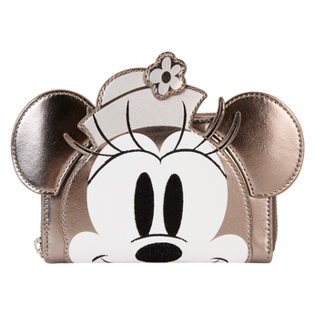 D23 Limited Edition Steamboat Willie Platinum Minnie Mouse Zip Around Wallet, Image 1