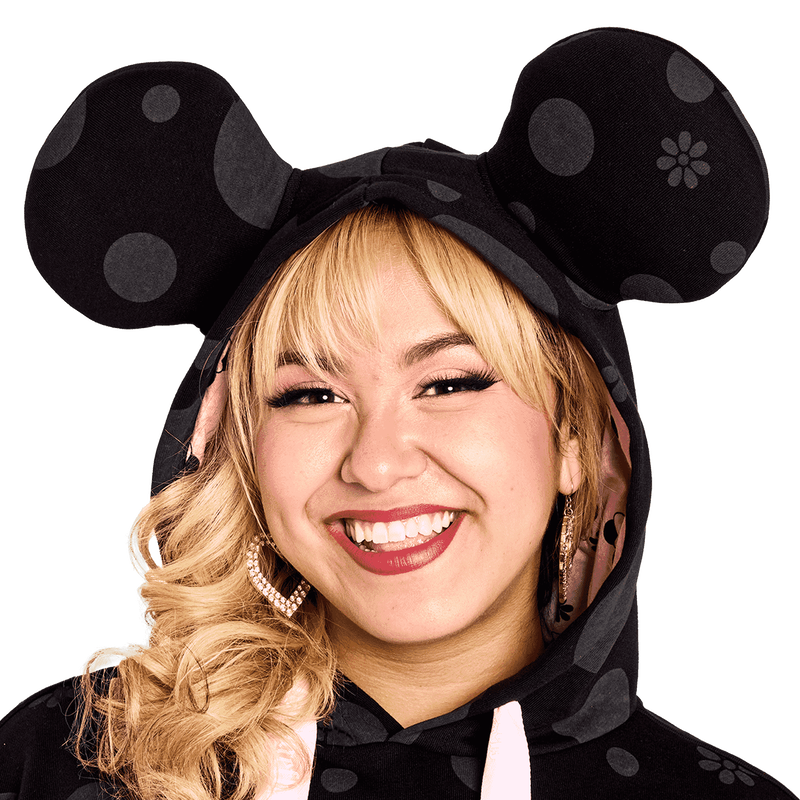Minnie Mouse Floral Rock The Dots Unisex Hoodie, , hi-res view 7
