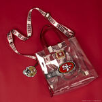 NFL San Francisco 49ers Clear Convertible Backpack & Tote Bag, , hi-res view 2