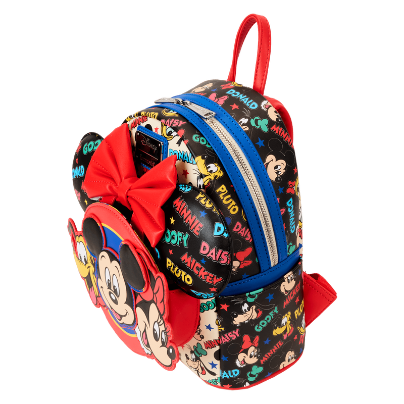 Mickey & Friends Classic All-Over Print Mini Backpack With Ear Headband, , hi-res view 7