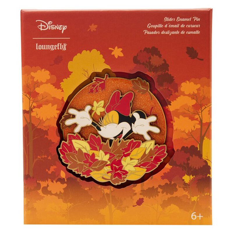 Exclusive - Disney Fall Minnie Mouse Sliding Enamel Pin, , hi-res image number 1