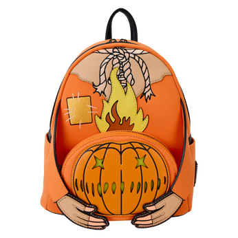 Trick 'R Treat Flaming Pumpkin Head Sam Light Up Glow Mini Backpack, Image 1