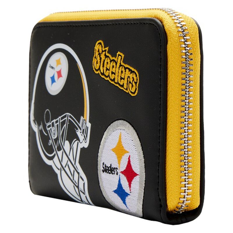 NFL Pittsburgh Steelers Patches Zip Around Wallet, , hi-res image number 2