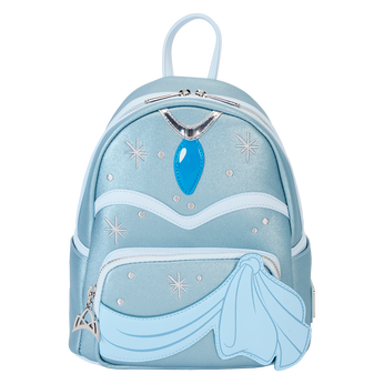 The Princess and the Frog Tiana Blue Gown Glitter Cosplay Mini Backpack, Image 1