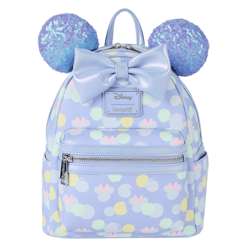 【Lounge Fly】Exclusive - Mouse Sequin man Mini Backpack Minnie Mouse Exclusive Iridescent All-Over Print Sequin Ear