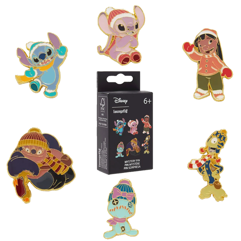 LILO AND STITCH WINTER THEME BLIND BOX PIN - DISNEY, , hi-res view 1
