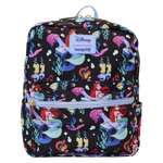 The Little Mermaid 35th Anniversary Life is the Bubbles All-Over Print Nylon Square Mini Backpack, , hi-res view 1