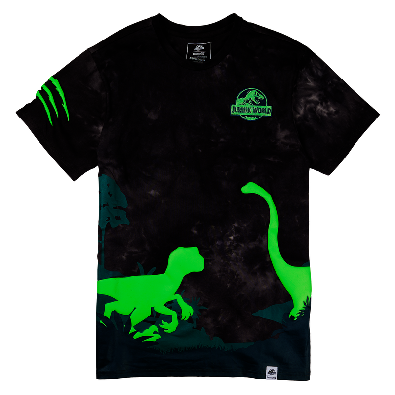 Jurassic World Jungle Scene Unisex Tee, , hi-res view 3