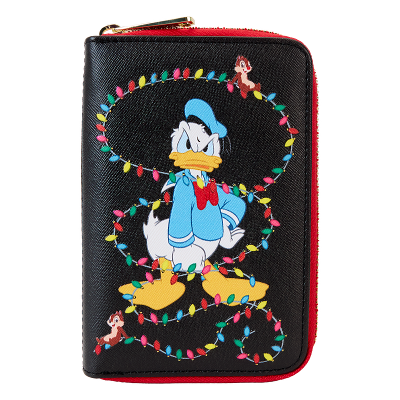 Mickey & Friends Holiday String Lights Zip Around Wallet, , hi-res view 1