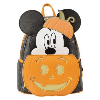 Mickey Mouse Pumpkin Light Up Mini Backpack, Image 1