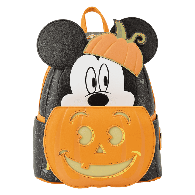 Mickey Mouse Pumpkin Light Up Mini Backpack, , hi-res view 1