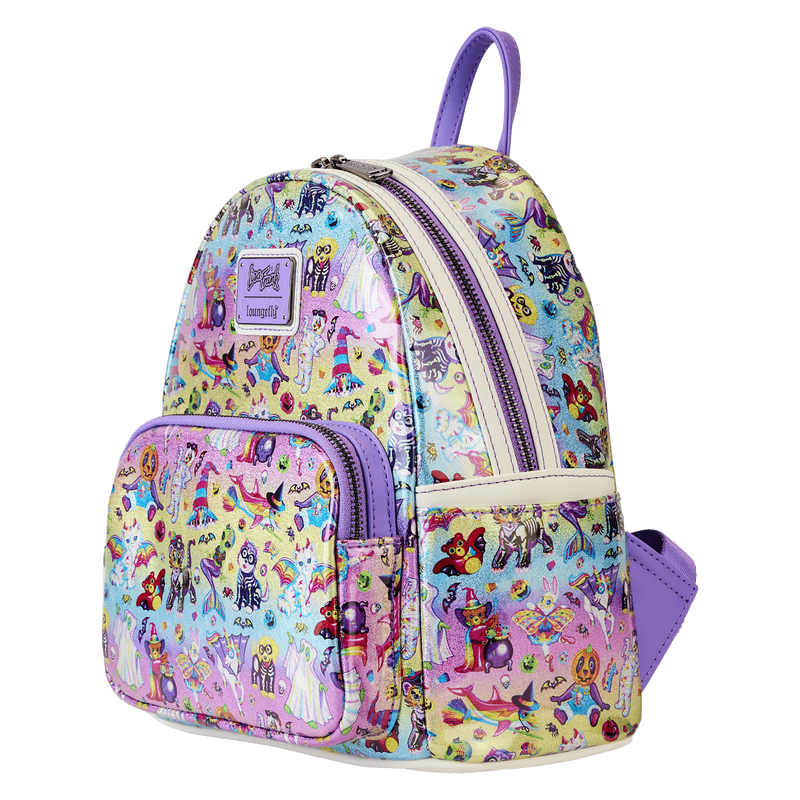 Lisa Frank Exclusive Halloween Sticker All-Over Print Mini Backpack, , hi-res view 4