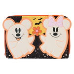 Mickey & Minnie Floral Ghost Glow Zip Around Wallet, , hi-res view 1