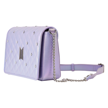 Funko Pop! By Loungefly BTS Logo Iridescent Purple Crossbody Bag, Image 2