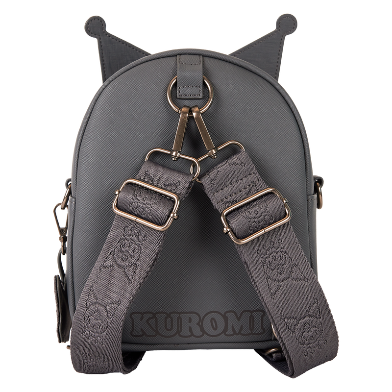 Sanrio Kuromi Monochrome Cosplay Convertible Mini Backpack & Crossbody Bag, , hi-res view 6