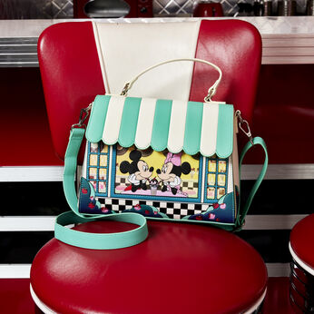 Mickey & Minnie Date Night Diner Crossbody Bag, Image 2