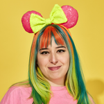 Minnie Mouse Exclusive Color Block Neon Sequin Ear Headband, , hi-res view 2
