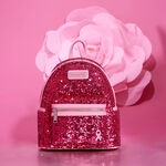 Breast Cancer Research Foundation Exclusive Pink Ribbon Sequin Mini Backpack, , hi-res view 2