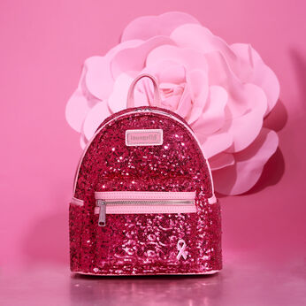 Breast Cancer Research Foundation Exclusive Pink Ribbon Sequin Mini Backpack, Image 2