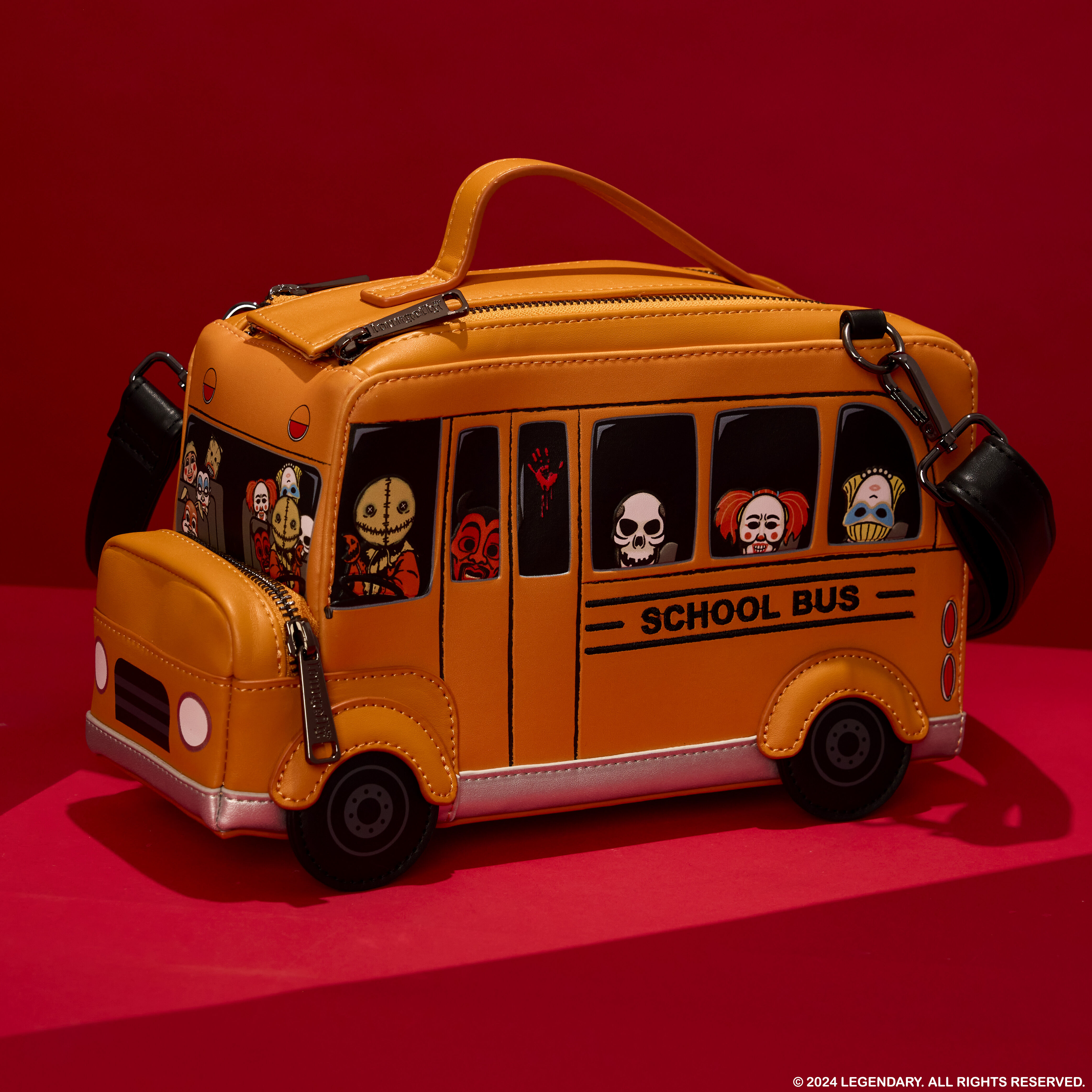 Trick 'R Treat School Bus Mobile Figural Crossbody Bag | Loungefly